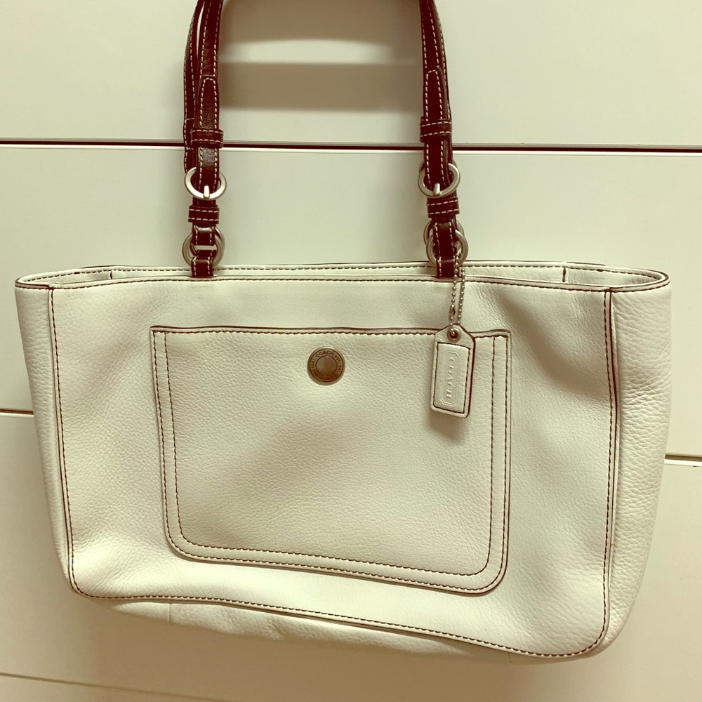 Coach Off white tote bag